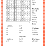 FREE Printable Halloween Word Search Puzzle
