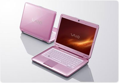 Sony Laptop Pink