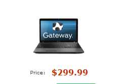 Gateway NV55S19U 15.6" Notebook PC w/ AMD A6-3400M, 4GB RAM, 500GB HDD, AMD Radeon HD 6520G