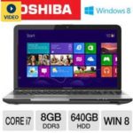 $599.99 Toshiba L855-S5383 PSKFUU-02X003 15.6″ Notebook PC w/ Intel Core i7-3630QM 2.4GHz, 8GB DDR3, 640GB HDD, DVDRW, Windows 8 @ TigerDirect