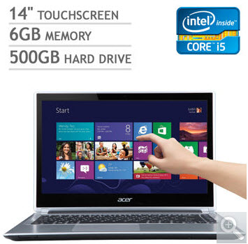 Acer V5-471P-6843 14" Ultrabook Laptop (Refurbished) i5 1.8GHz 6GB 500GB