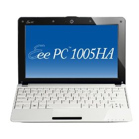 ASUS Eee PC 1005HA-VU1X-WT 10.1-Inch White Netbook