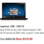 Dell Outlet Hot Deals: Dell Inspiron 14R $315, Inspiron 15R $335, Inspiron 17R $425, XPS 13 Ultrabook $815, XPS 14 Ultrabook $855 [Refurbished]