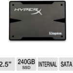 $170 Kingston HyperX 3K SH103S3/240G 2.5″ Form Factor, SATA III, 6Gb/s Solid State Drive @TigerDirect