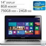 $599.99 Lenovo IdeaPad U410 14″ Ultrabook w/ Intel Core i5-3317U 1.7GHz, 8GB DDR3 RAM, 750GB HDD + 24GB SSD, Windows 8 @ Costco