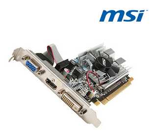 MSI R6450-MD1GD3/LP Radeon HD 6450 1GB 64-bit DDR3 PCI Express 2.1 x16 HDCP Ready Low Profile Ready Video Card