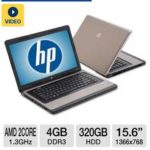 $329.99 HP 635 LJ512UT 15.6″ Notebook PC w/ AMD Dual-Core E-300 1.3GHz, 4GB DDR3, 320GB HDD, Radeon HD 6310, DVDRW @ TigerDirect