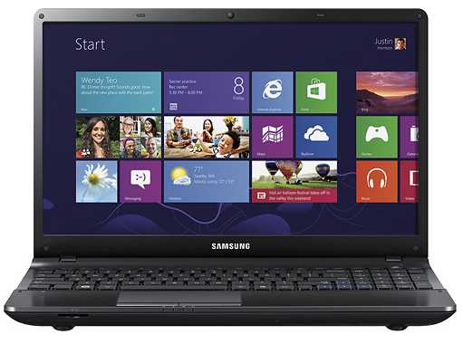 Samsung NP300E5C-A0CUS 15.6-Inch Laptop w/ Intel Pentium B950 CPU, 4GB DDR3, DVD±RW, 500GB HDD, Windows 8 64-bit