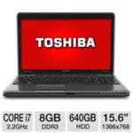 $799.99 Toshiba Satellite P755-EZ1511D 15.6″ Notebook w/ Core i7-2670QM 2.2GHz, 8GB DDR3, 640GB HDD, DVDRW, Windows 7 @ TigerDirect