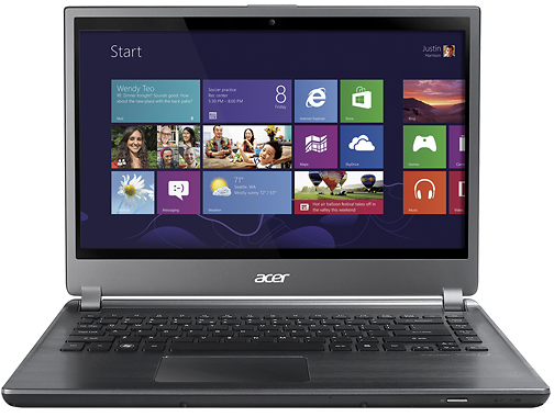 Acer Aspire M5-481PT-6644 Ultrabook 14" Touch-Screen Laptop w/ Core i5-3337U CPU, 6GB DDR3, 500GB HDD, DVD±RW/CD-RW, Windows 8