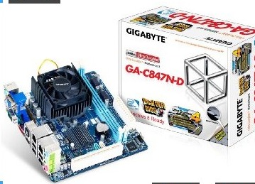 Gigabyte Intel Celeron 847 1.1 GHz Intel NM70 Mini ITX DDR3 1333 Motherboard/CPU/VGA Combo GA-C847N-D